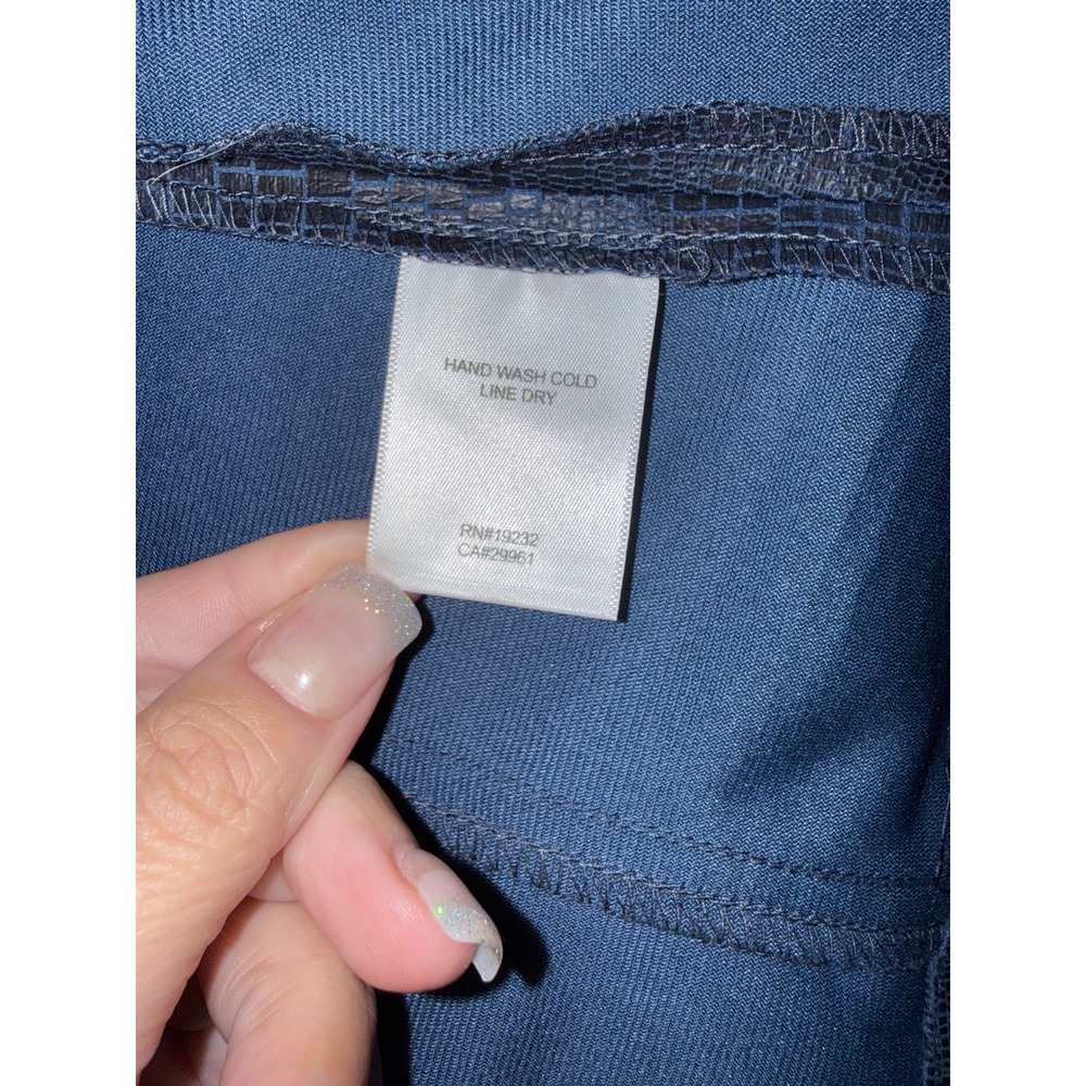 Alfred Dunner Petite Blue Textured Embellished Blazer Jacket - Picture 4 of 7